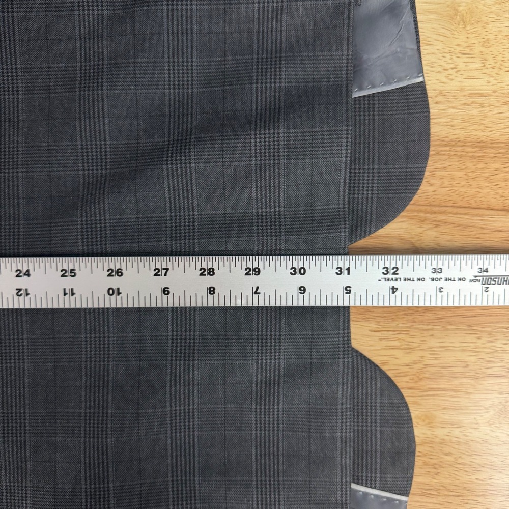 Banana Republic Men 46 Regular Gray Glen Plaid Slim Fit Sport Coat Blazer Jacket - Picture 11 of 11